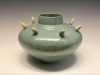 Green Vase with Ceramic Claws, Sold