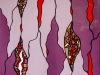 1989 - EROSION -  40x23x2 Stained Glass - panel